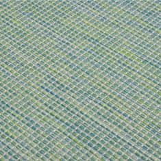 Petromila vidaXL Vonkajší koberec s plochým tkaním 160x230 cm tyrkysový