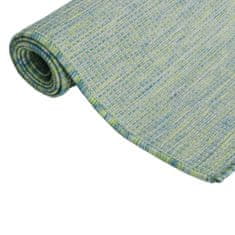 Petromila vidaXL Vonkajší koberec s plochým tkaním 140x200 cm tyrkysový