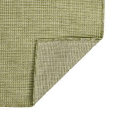Petromila vidaXL Vonkajší koberec s plochým tkaním 160x230 cm zelený