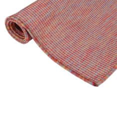 Petromila vidaXL Vonkajší koberec s plochým tkaním 160x230 cm červený