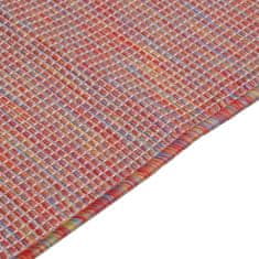 Petromila vidaXL Vonkajší koberec s plochým tkaním 200x280 cm červený