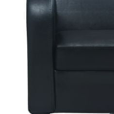 Petromila vidaXL 2-dielna sedacia súprava, umelá koža, čierna