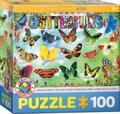 EuroGraphics Puzzle Záhradné motýle 100 dielikov