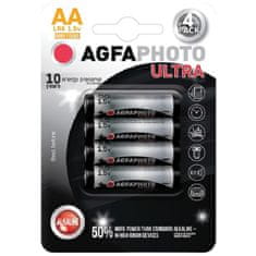 HJ Ultra alkalická batéria 1,5V LR6/AA, 4ks blister