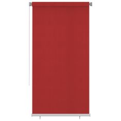 Vidaxl Vonkajšia zatemňovacia roleta 120x230 cm červená HDPE