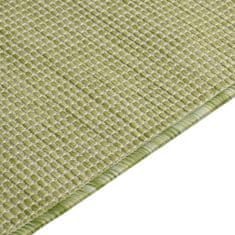 Petromila vidaXL Vonkajší koberec s plochým tkaním 200x280 cm zelený