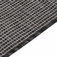 Petromila vidaXL Vonkajší koberec s plochým tkaním 200x280 cm sivý