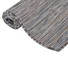 Petromila vidaXL Vonkajší koberec s plochým tkaním 200x280 cm hnedý a modrý