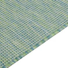 Petromila vidaXL Vonkajší koberec s plochým tkaním 200x280 cm tyrkysová