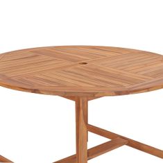 Petromila vidaXL Záhradný jedálenský stôl Ø110x75 cm tíkový masív 