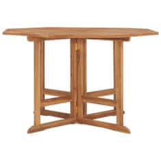 Petromila vidaXL Skladací záhradný jedálenský stôl 110x110x75 cm tíkový masív
