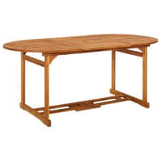 Petromila vidaXL Záhradný jedálenský stôl 180x90x75 cm masívne akáciové drevo