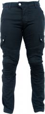 SNAP INDUSTRIES nohavice jeans CARGO Short čierne 36