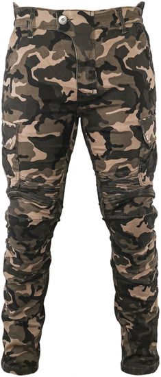 SNAP INDUSTRIES nohavice jeans CARGO Long camo