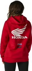 FOX mikina HONDA WING Fleece dámska flame bielo-červená XL