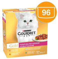 Gourmet GOLD multipack rybí a mäsový výber v šťave 96x85 g