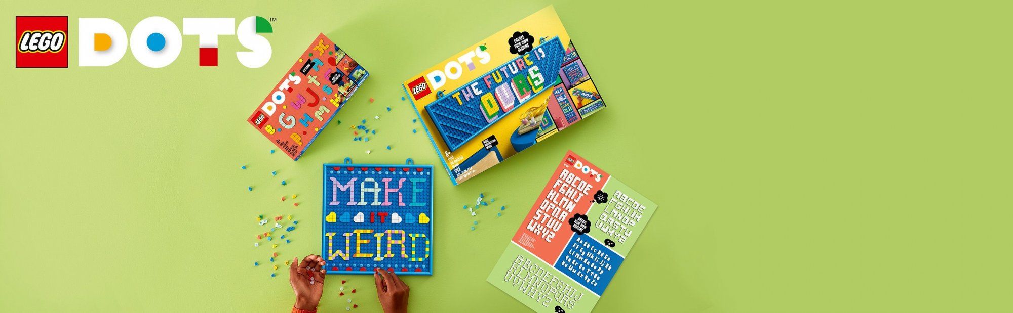 LEGO DOTS 41950 Záplava DOTS dielikov – písmenká