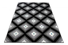 Chemex Moderný koberec L885B BLACK MAROKO O0X 0.80x1.50