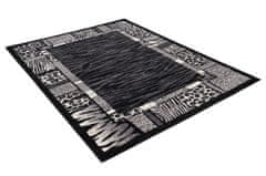 Chemex Moderný koberec J316B BLACK CHEAP PP CRM 1.30x1.90