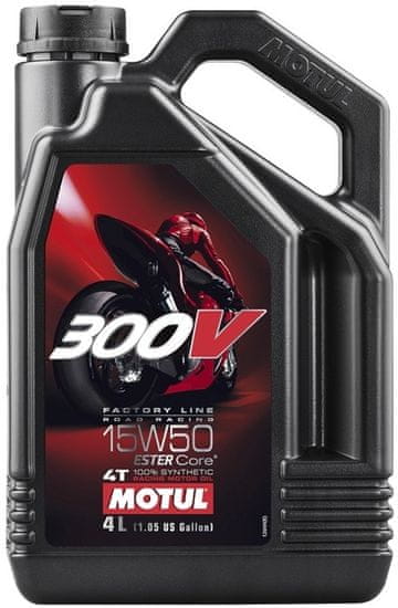 Motul motorový olej 300V FACTORY LINE ROAD RACING 4T 15W50 4L