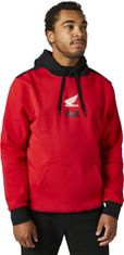 FOX mikina HONDA WING Fleece flame černo-bielo-červená M