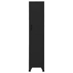 Petromila vidaXL Uzamykacia skriňa čierna 38x45x180 cm oceľová