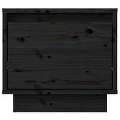 Petromila vidaXL Nočné stolíky 2 ks čierne 35x34x32 cm masívne borovicové drevo
