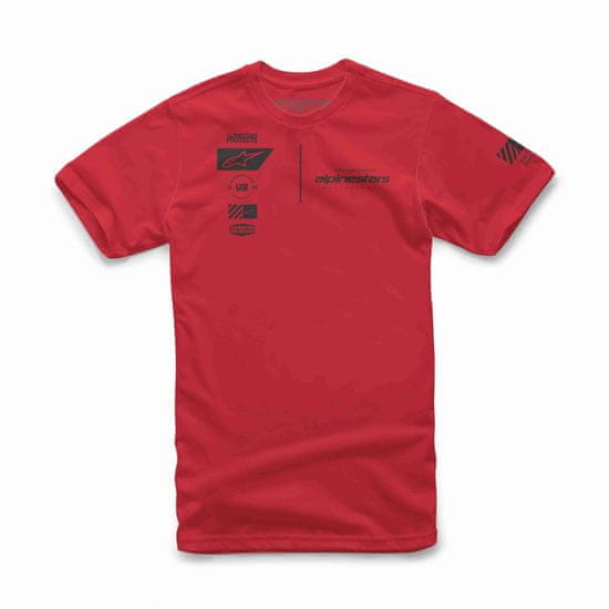 Alpinestars tričko POSITION černo-červené