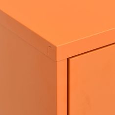 Petromila vidaXL Úložná skrinka oranžová 80x35x101,5 cm oceľ