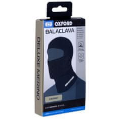 Oxford kukla Balaclava Deluxe Merino vlna čierna