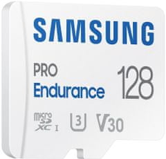 SAMSUNG Micro SDXC 128GB PRO Endurance UHS-I U3 (Class 10) + SD adaptér (MB-MJ128KA/EU)