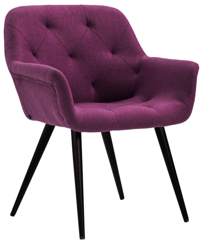 BHM Germany Jedálenská stolička Langford, textil, fialová