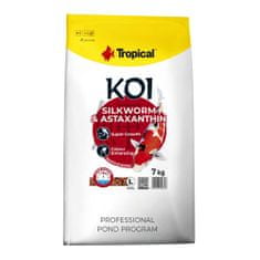 TROPICAL KOI SILKWORM&ASTAXANTHIN PELLET SIZE L 7kg plávajúce krmivo pre jazierkové ryby