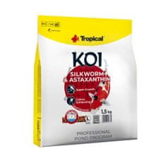 TROPICAL KOI SILKWORM&ASTAXANTHIN PELLET SIZE L 5l/1,5kg plávajúce krmivo pre jazierkové ryby