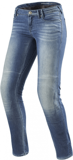 REV´IT! nohavice jeans WESTWOOD SF dámske svetlo modré