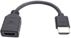 PremiumCord Flexi adaptér HDMI pro ohebné zapojení kábelu do TV, 13cm