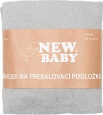 NEW BABY Návlek na přebalovací podložku New Baby 50x70 šedý