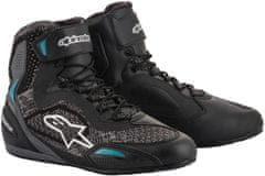 Alpinestars topánky STELLA FASTER-3 Rideknit dámske černo-bielo-tyrkysové 37/5,5