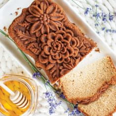 NordicWare Forma na biskupský chlebíček LUČNÉ KVETY karamelová