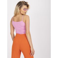 BERRAK Dámsky top na tenké ramienka z viskózy THINNA pink BR-TP-2048_386719 L