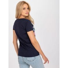 BERRAK Dámske tričko COLOURS navy blue BR-TS-8137_386745 S