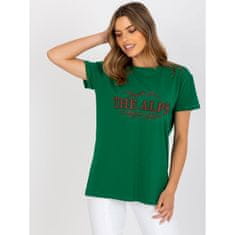 FANCY Dámske tričko s výstrihom do V REAS zelená a béžová FA-TS-7720.43P_387326 Univerzálne