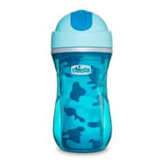 Chicco Hrnček Šport termo so slamkou 266 ml modrý 14m+