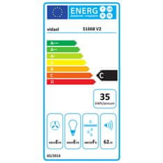 Petromila vidaXL Nástenný digestor 60 cm oceľ a tvrdené sklo biely