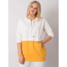 RELEVANCE Dámska plus size bavlnená tunika PHILOMENE ecru-yellow RV-TU-6851.28_378515 Univerzálne