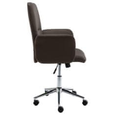 Vidaxl Kancelárska stolička hnedá umelá koža