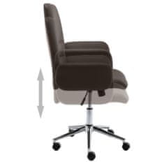 Vidaxl Kancelárska stolička hnedá umelá koža