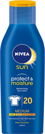 Nivea Sun mlieko na opaľovanie SPF20 200 ml