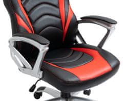 BHM Germany Kancelárska stolička Foxton, syntetická koža, červená