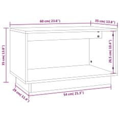 Vidaxl TV skrinka biela 60x35x35 cm masívna borovica